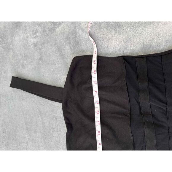 NWT Fashion Nova Midnight Charm Black See Through Waist Detail Dress Size 1X - Picture 4 of 6